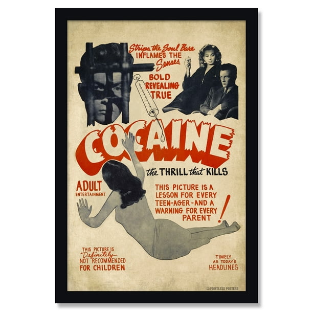 photo Drugs Weed propagande art Framed Print-pub vintage pour la cocaïne Candy